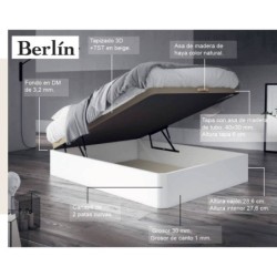 Canapé arcón Berlín. Gran capacidad. Mejor precio garantizado.