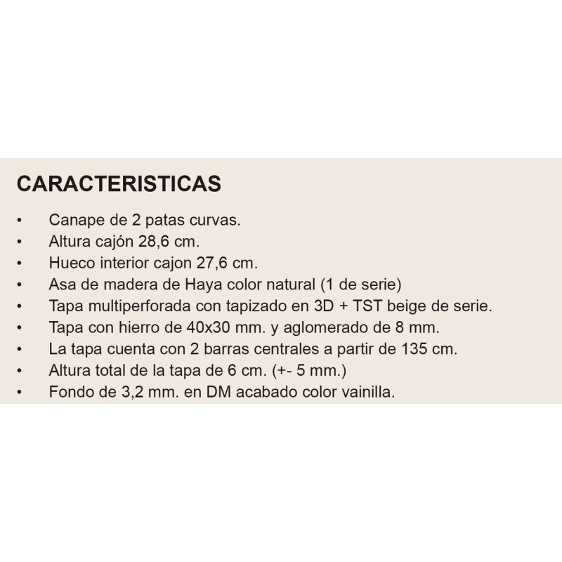 Canapé arcón Berlín. Gran capacidad. Mejor precio garantizado.
